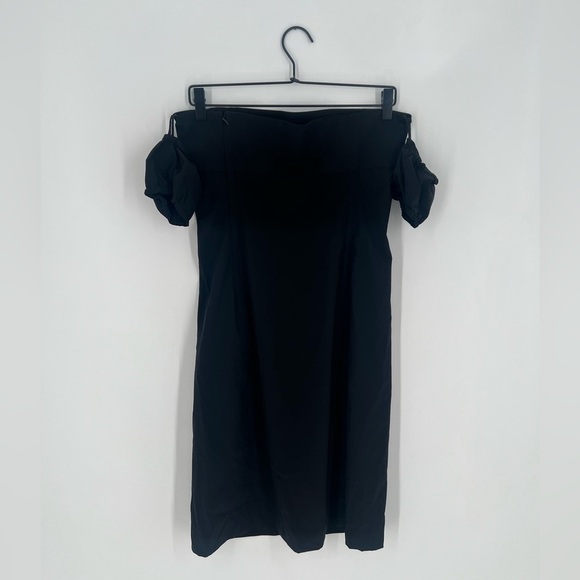 We11done Rare Detachable Sleeve Nylon Sheath Convertible Strapless Mini Dress - Picture 5 of 10